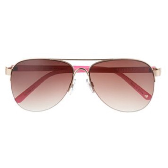 Juicy Couture Pink & Gold Aviator Sunglasses NWT - Picture 2 of 6